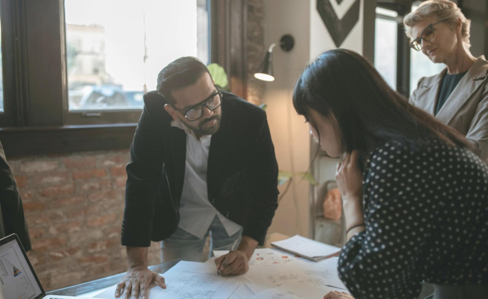 Professional compliance framework development process showing strategic documentation and risk assessment methodologies